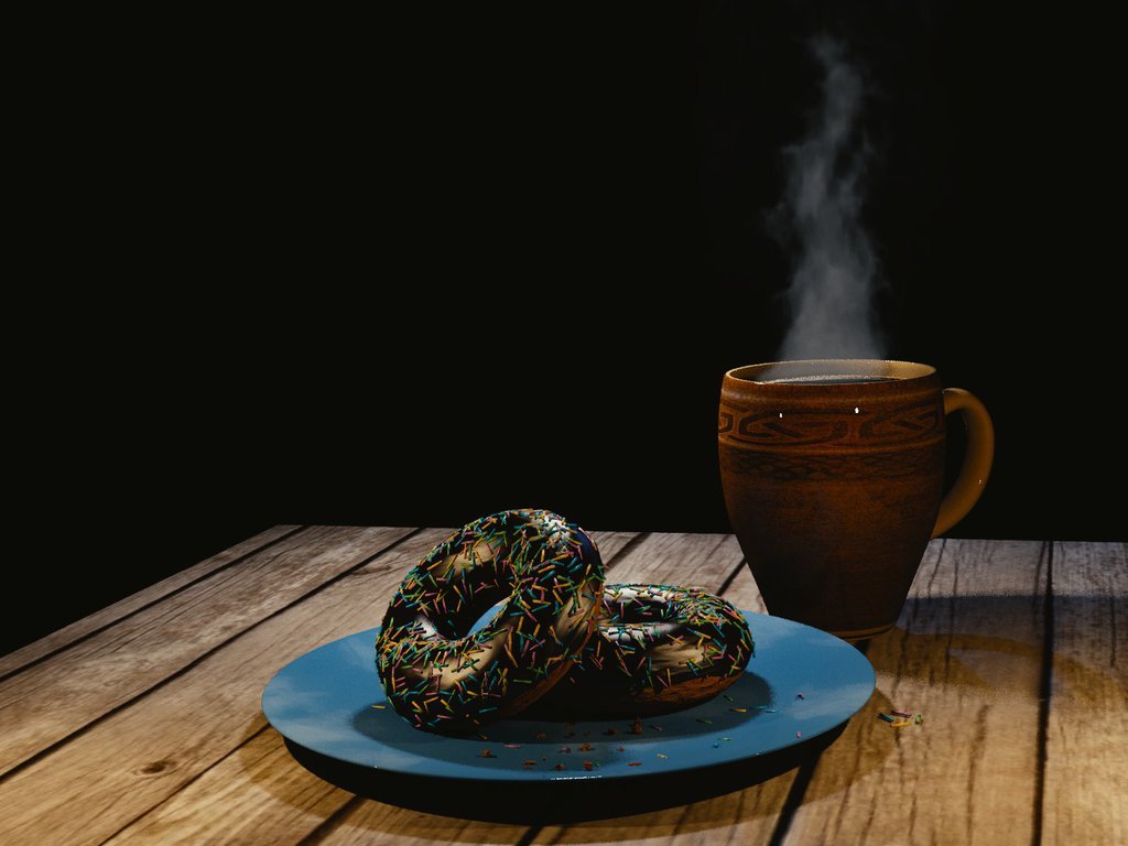Coffee & Donuts — artwork by ThreeViews Productions