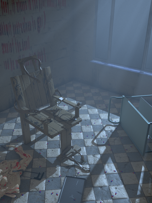 Restraint Chair — artwork by ThreeViews Productions